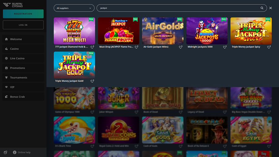 Buran Casino Desktop Jackpot