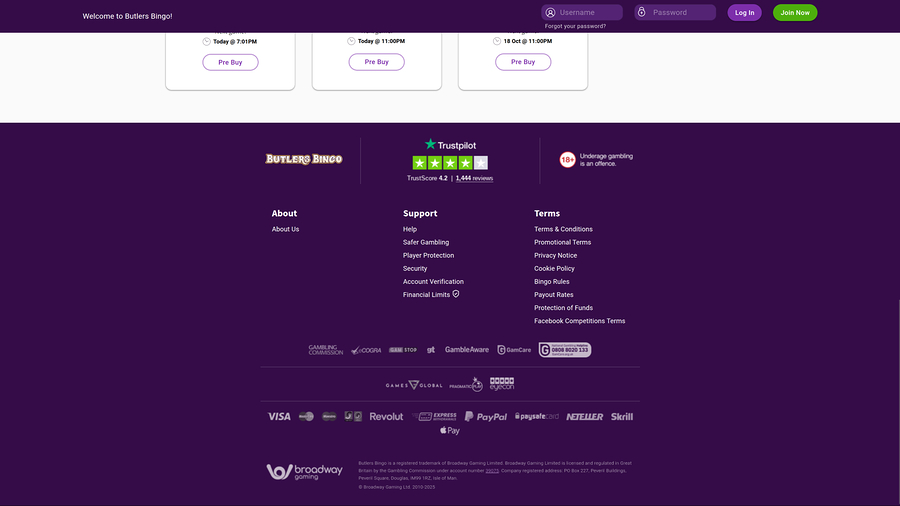 Butlers Bingo Desktop Game Developers