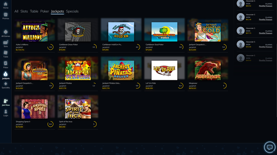 BuzzLuck Casino Desktop Jackpot