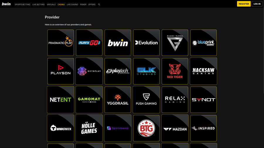 Bwin Casino Desktop Game Developers