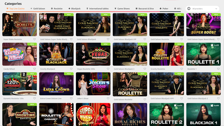 Cadoola Casino Desktop Live Dealer