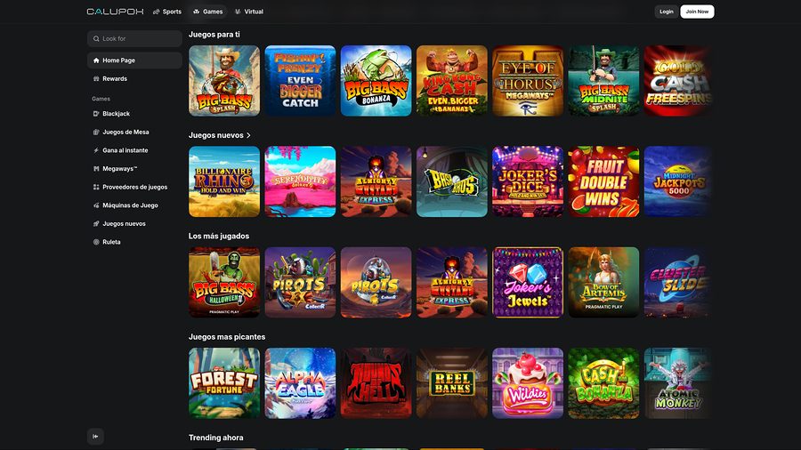 Calupoh Casino Desktop Games