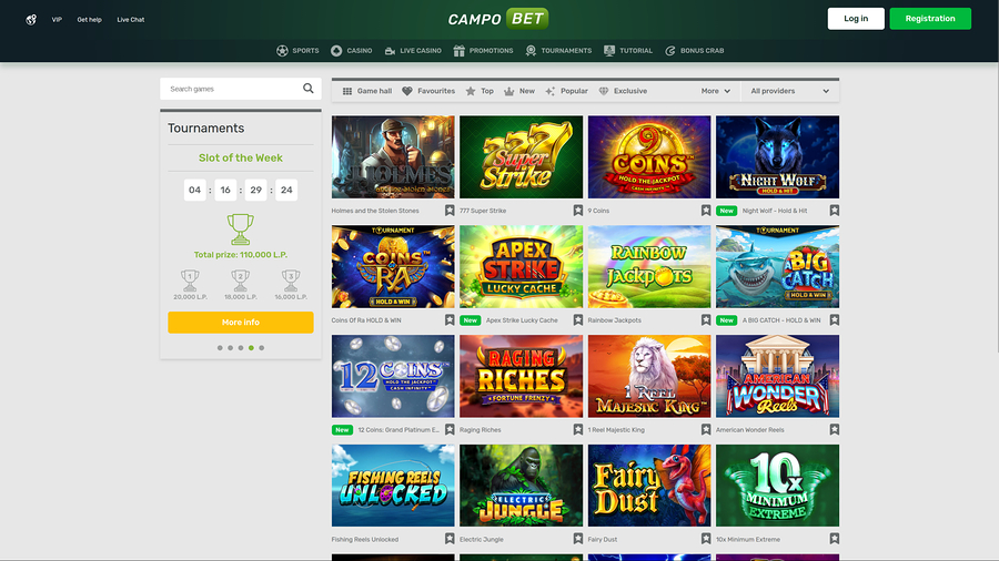 Campobet Casino Desktop Jackpot