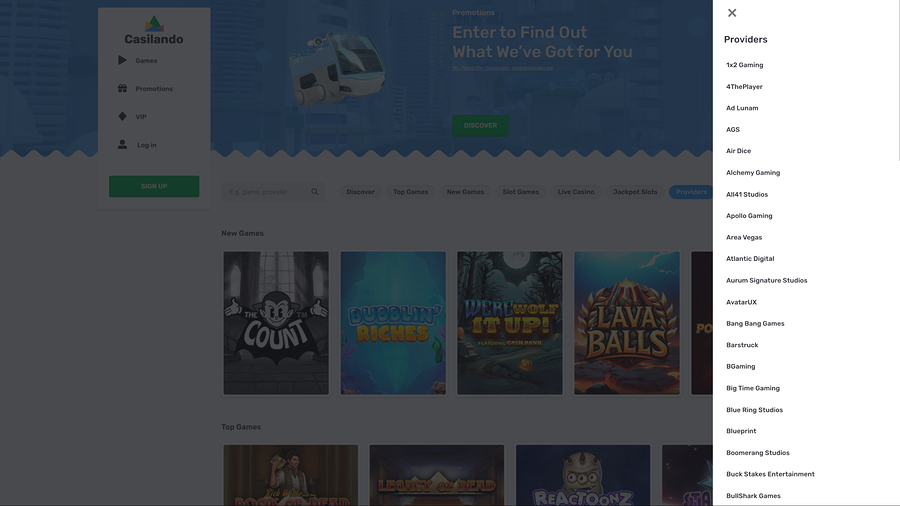 Casilando Casino Desktop Game Developers
