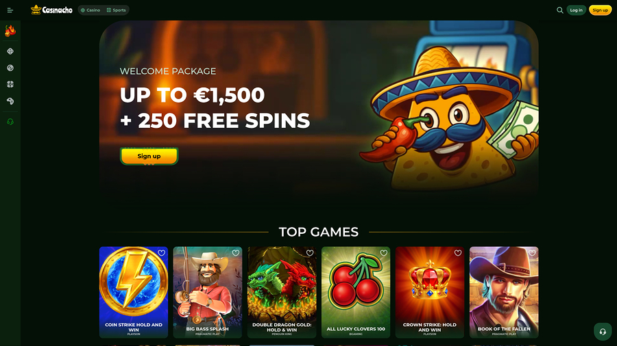 Página principal del Casino Casinacho