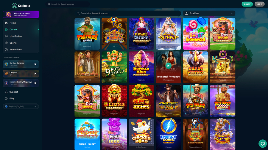 Casineia Casino Desktop Games