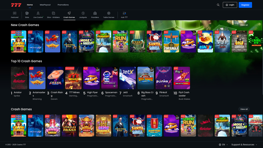 Casino 777 Desktop Crash Games