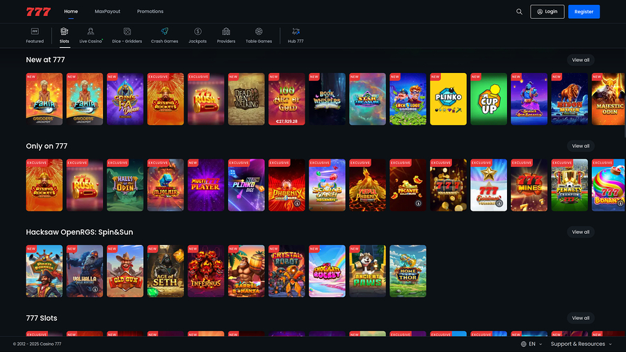 Casino 777 Desktop Games