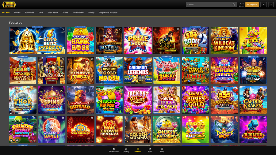 Casino Action Desktop Games