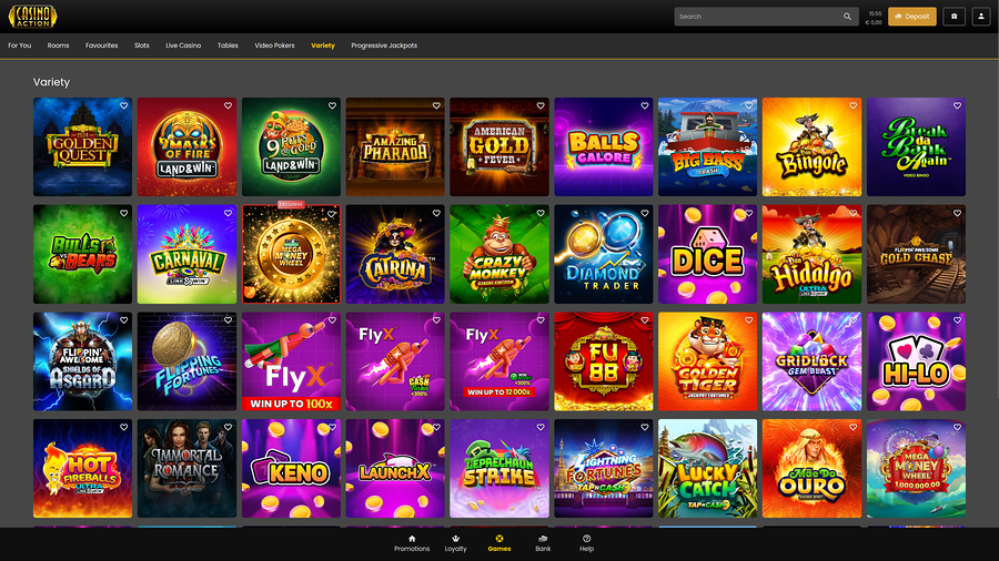 Casino Action Desktop Variety
