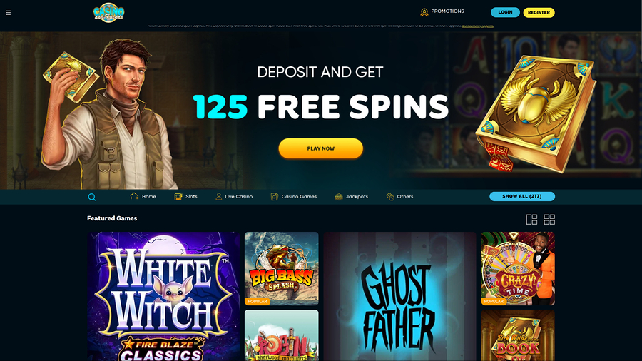 Casino And Friends skrivbordets startsida