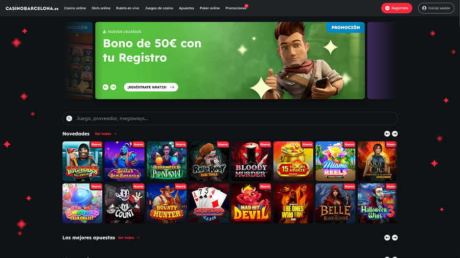 Casino Barcelona Desktop Homepage