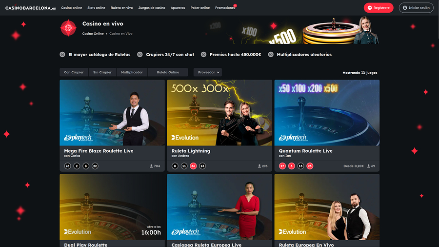 Casino Barcelona Desktop Live Dealer