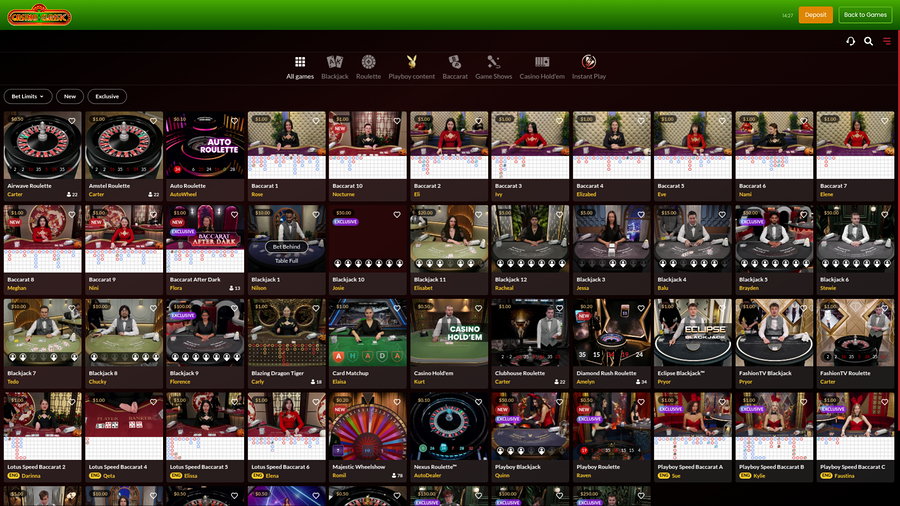 Casino Classic Desktop Live Dealer