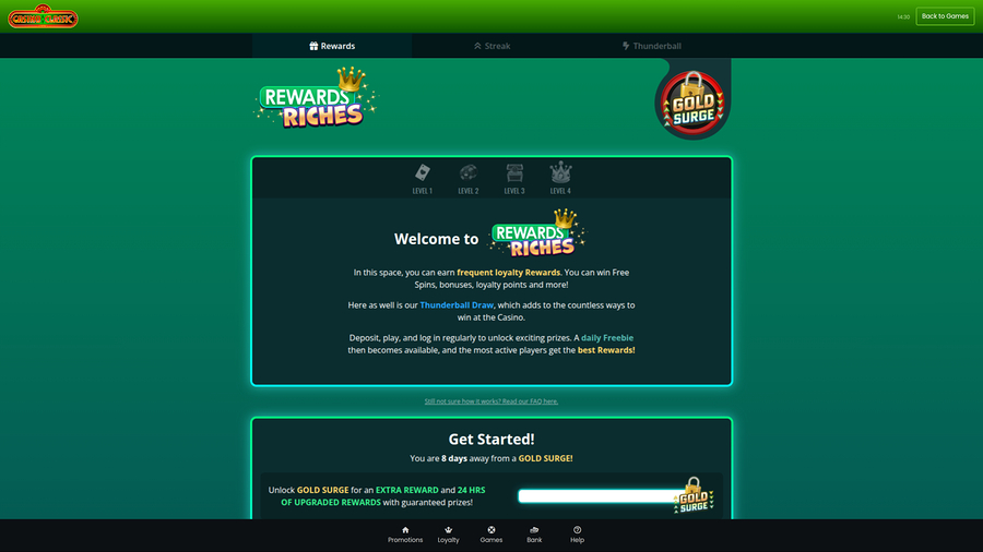 Casino Classic Desktop Rewards Riches