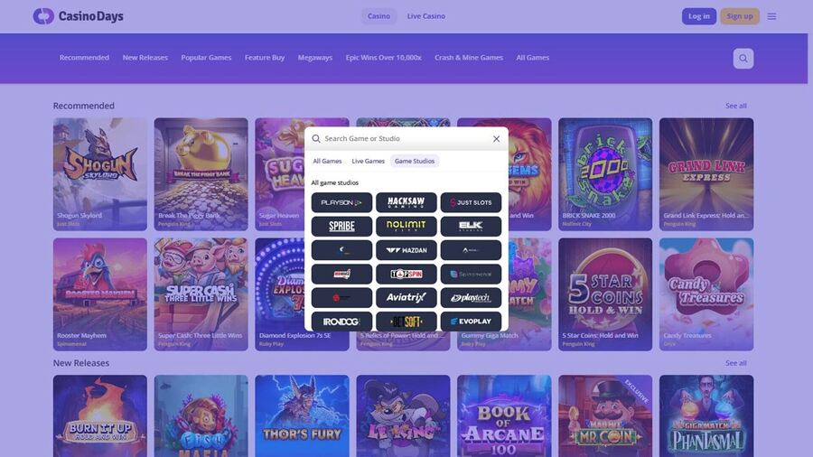 Casino Days Desktop Game Developers