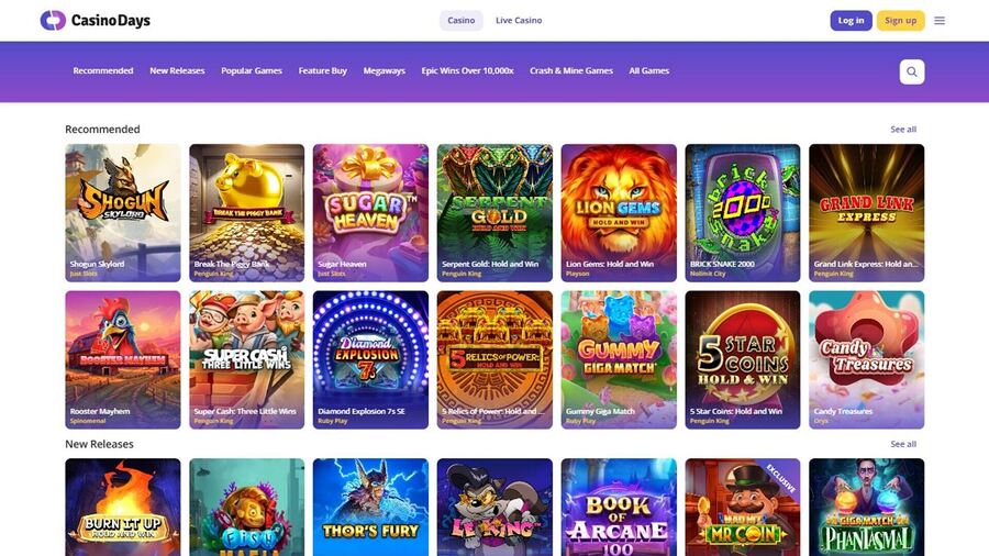 Casino Days Desktop Games