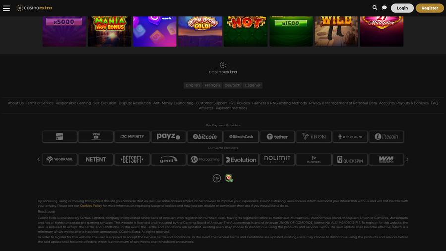 Casino Extra Desktop Game Developers