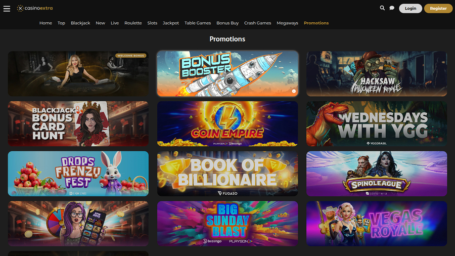 Casino Extra Desktop Promotions