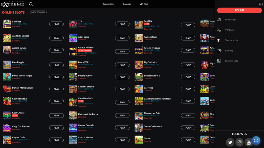 Casino Extreme Desktop Games