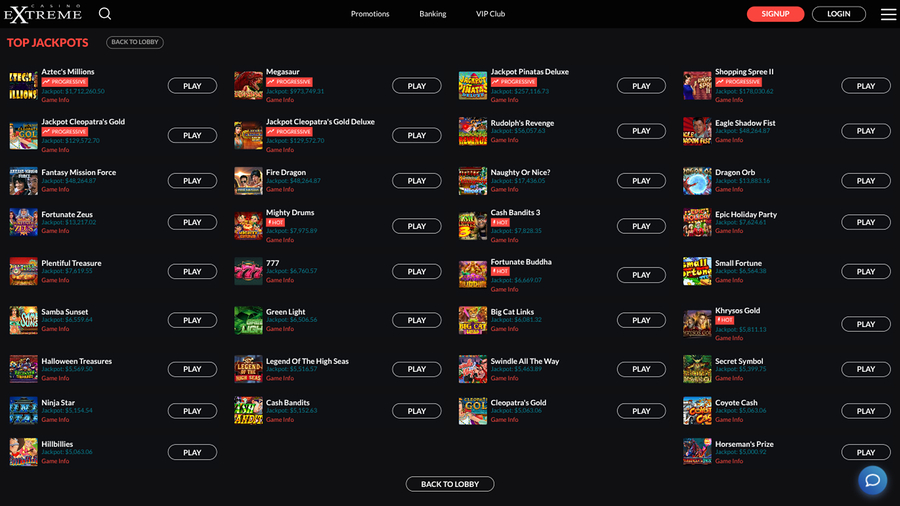Casino Extreme Desktop Jackpot