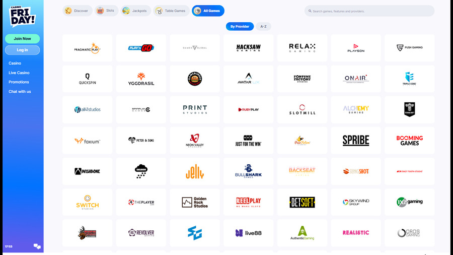 Casino Friday Game Developers Desktop