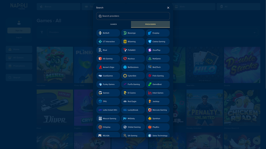 Casino Napoli Desktop Game Developers