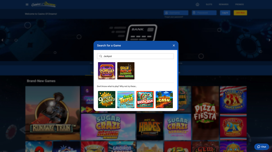 Casino of Dreams Desktop Jackpot