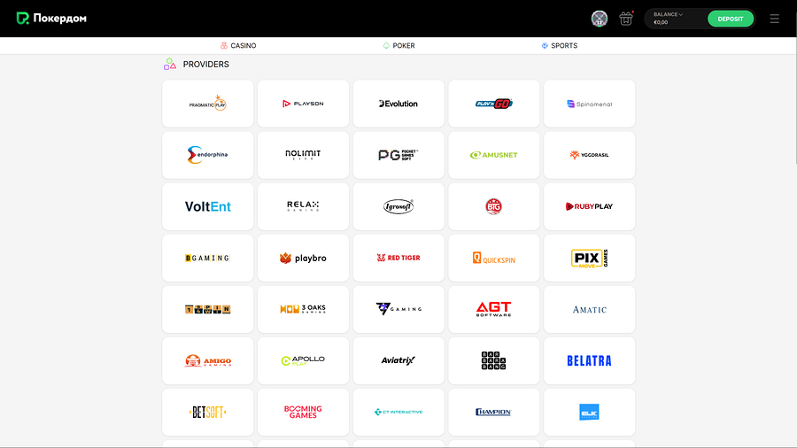 Casino Pokerdom Desktop Game Developers