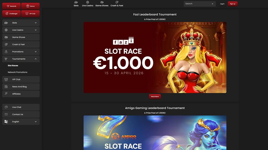 Torneos de escritorio de Casino Stars