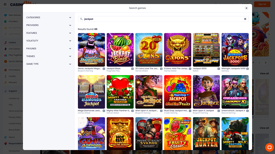 Casino Vibes Desktop Jackpot