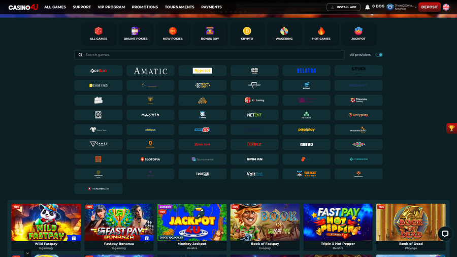 Casino4U Desktop Game Developers
