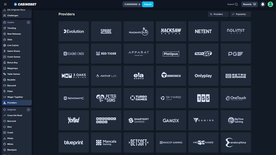 Casinobet Desktop Game Developers