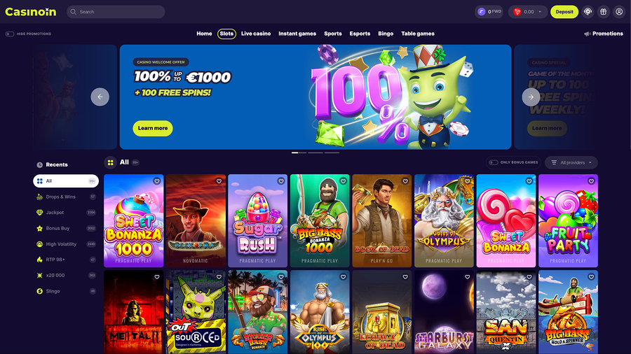 Casinoin Games Desktop