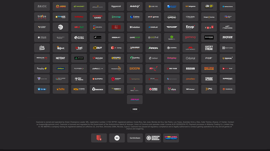 Casinoist Game Developers