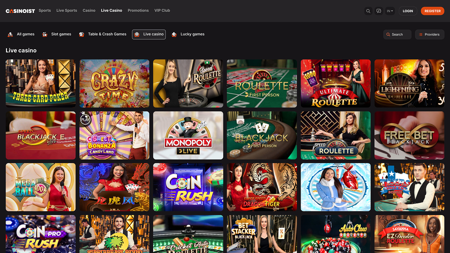 Casinoist Live Dealer