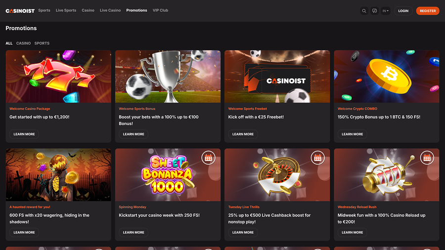 Casinoist Promotions