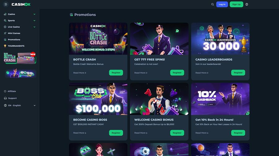 CasinOK Desktop Promotions