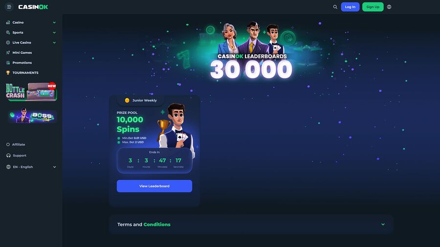 CasinOK Desktop Tournaments