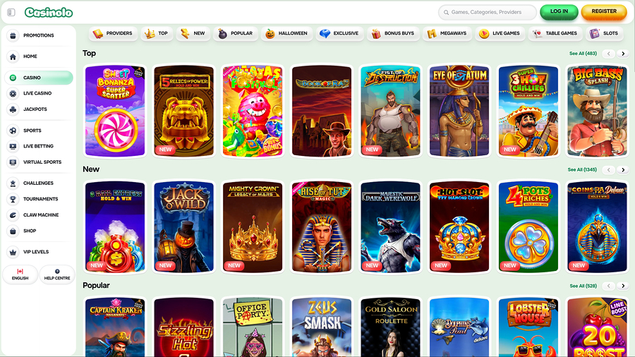 Casinolo Casino Games Desktop