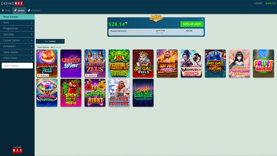 Juegos de escritorio de CasinoMax