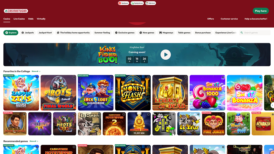 Casinostugan Games Desktop