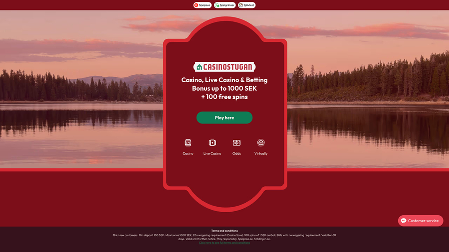 Casinostugan Homepage Desktop