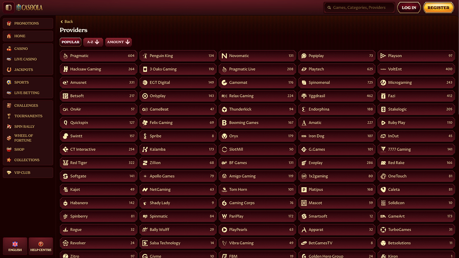 Casoola Casino Game Developers