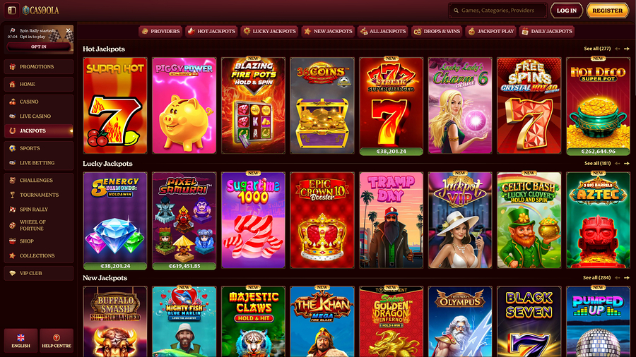 Casoola Casino Jackpots