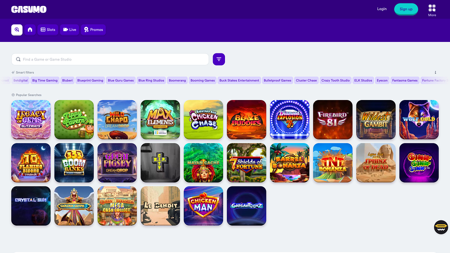 Casumo Casino Game Developers Desktop
