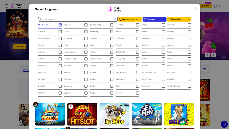 Cat Casino Game Developers Desktop