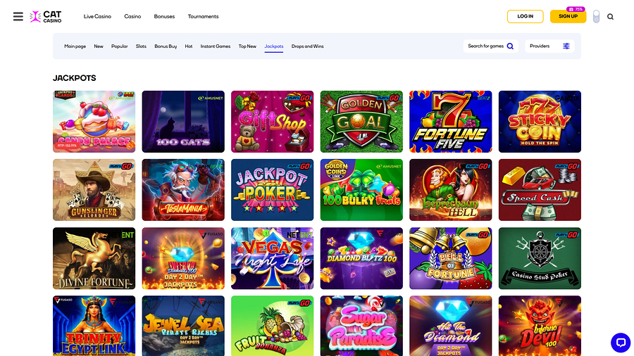 Cat Casino Jackpot Desktop