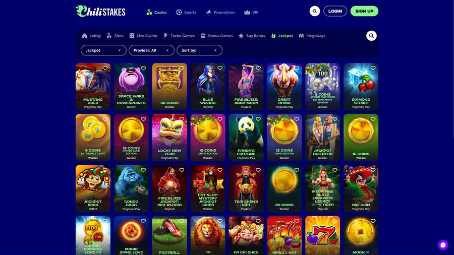 ChiliStakes Casino Desktop Jackpot