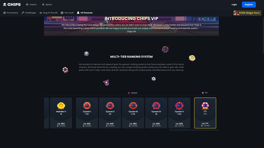 Chips.GG Casino Desktop VIP Program